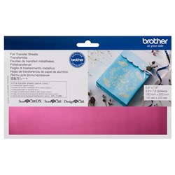 Brother Foil Transfer Sheets Pink 100mm x 200mm Pack of 4 Scan N Cut_2